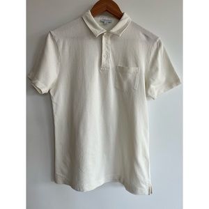 Sunspel Riviera Polo Shirt Archive White (Cream) M (Shrunk Slightly)